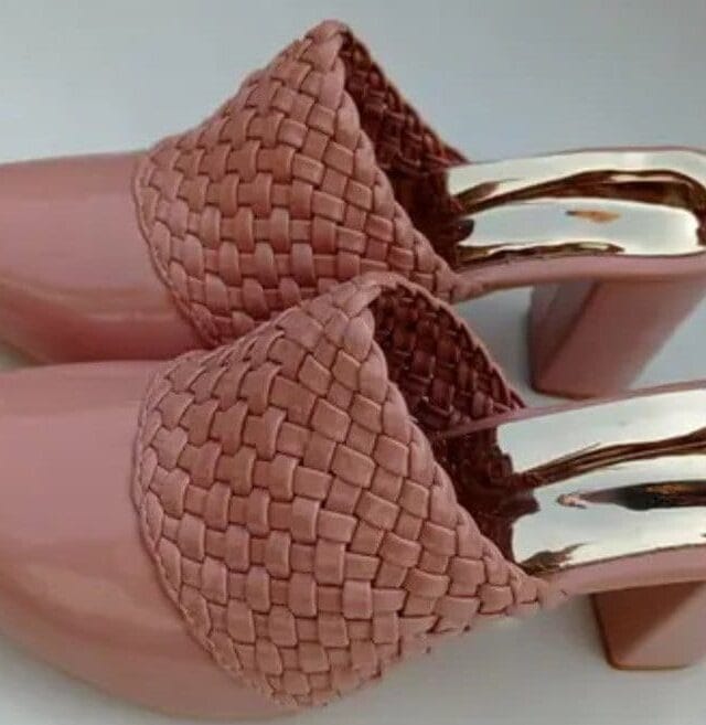 Peach h3 and 2 inch Heels  Sandal